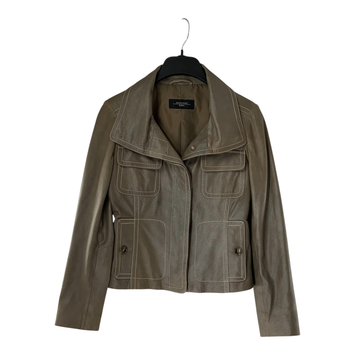 Weekend Max Mara Goat Skin Leather Jacket