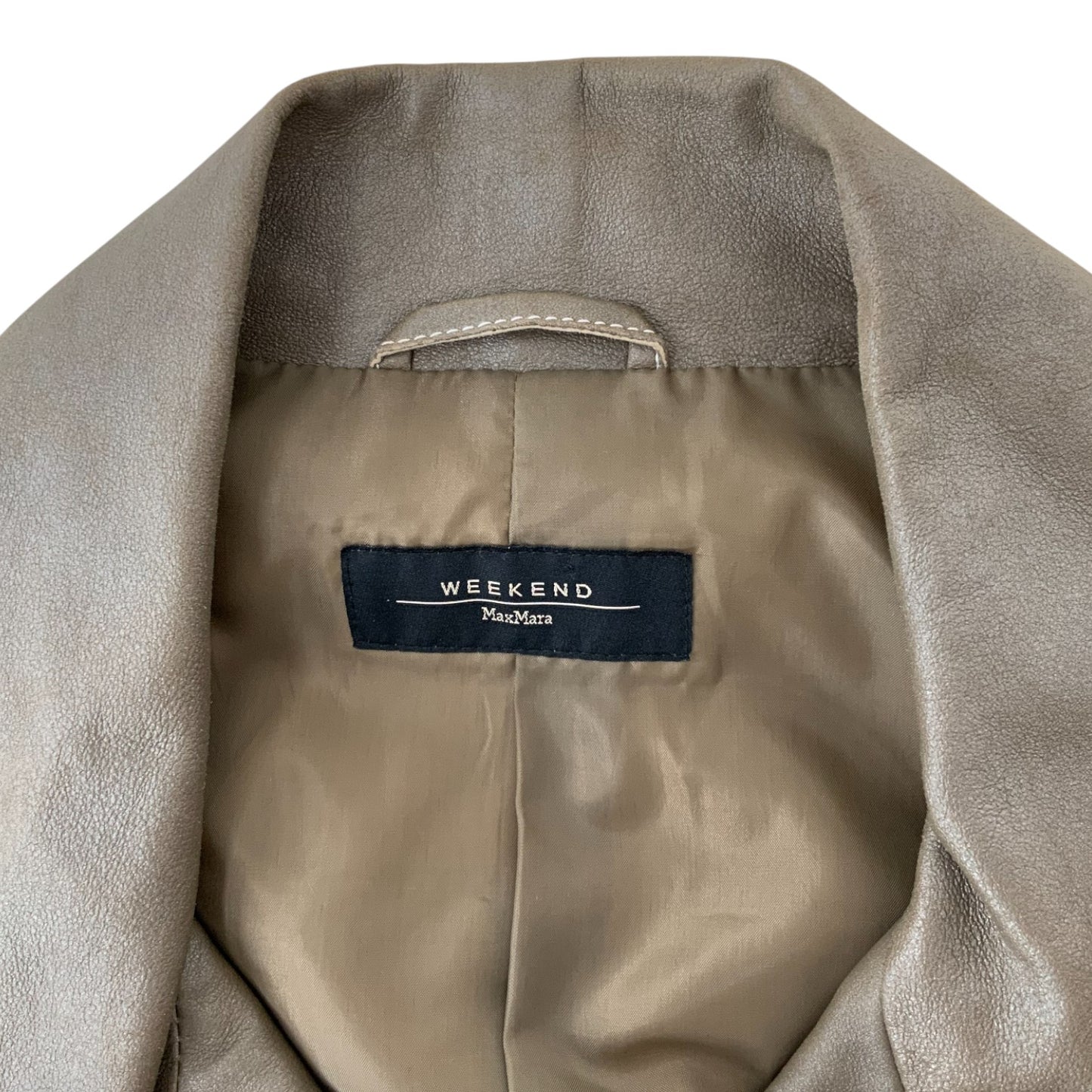 Weekend Max Mara Goat Skin Leather Jacket