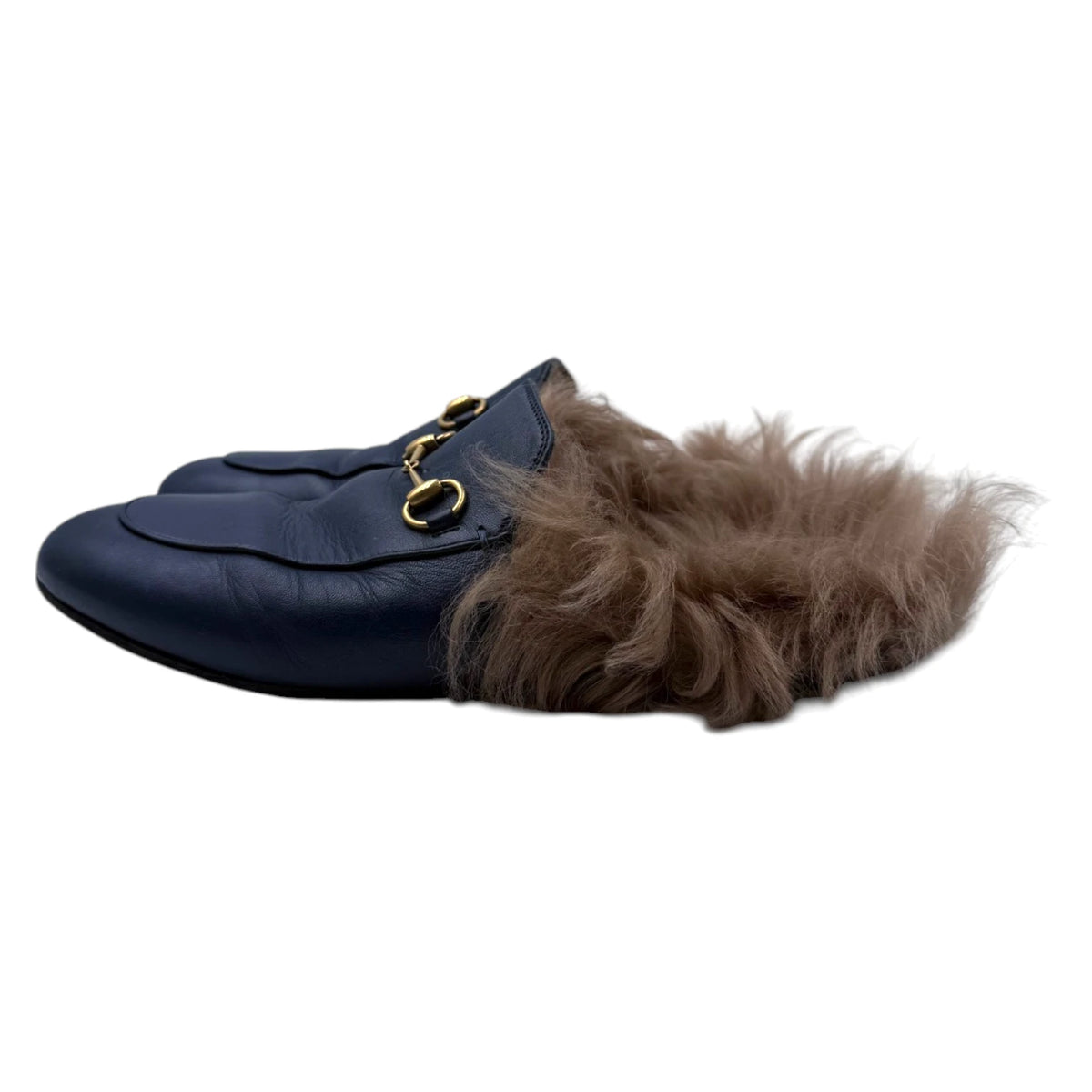 Gucci Princetown Shearling Loafer Mule