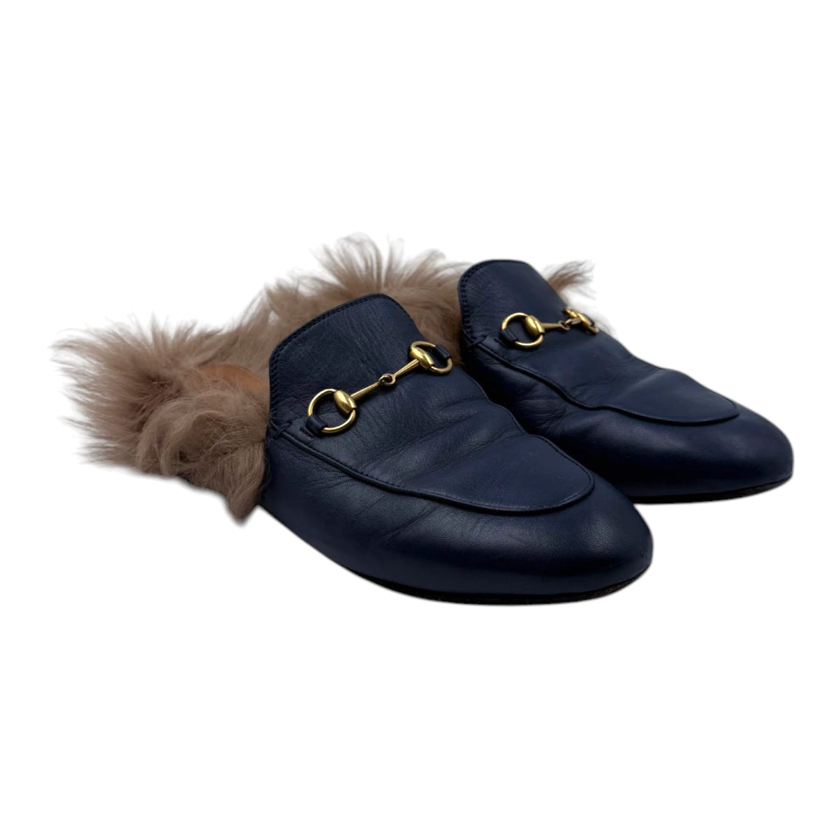 Gucci Princetown Shearling Loafer Mule