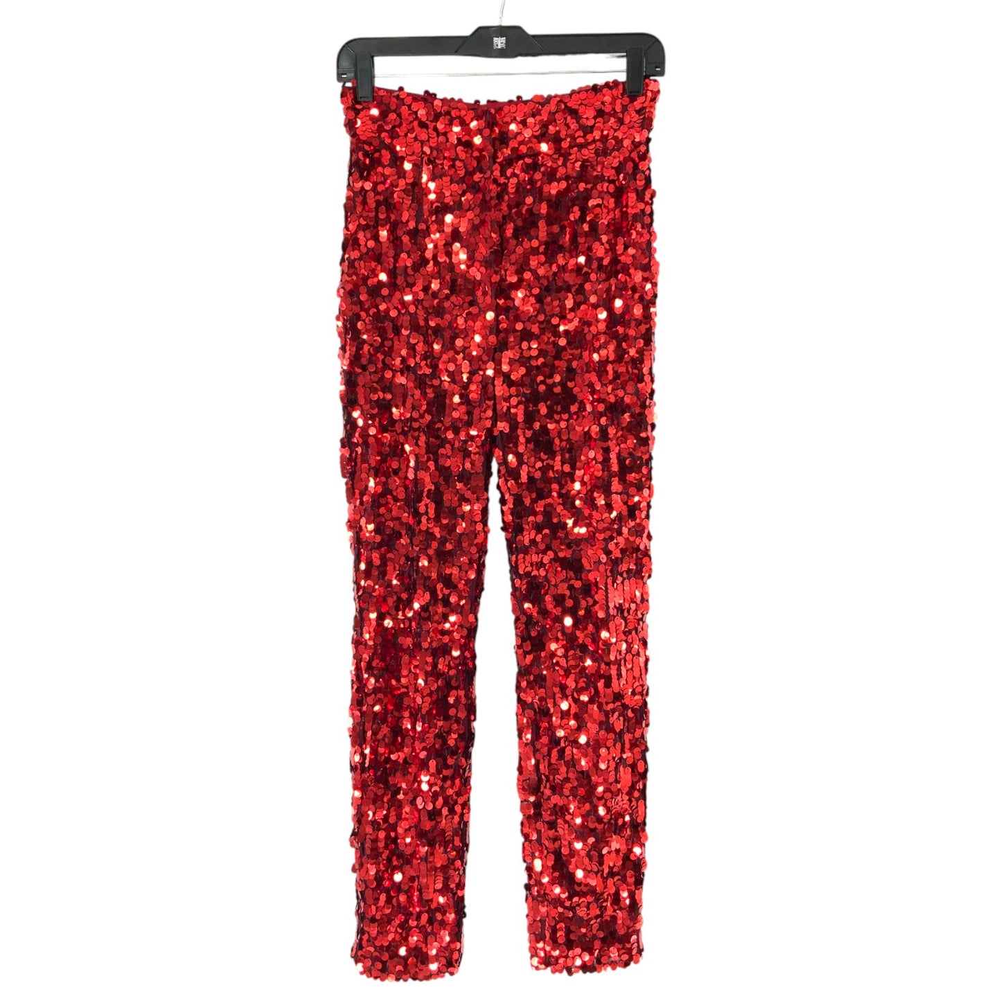 Dolce & Gabbana Red Sequin Pants