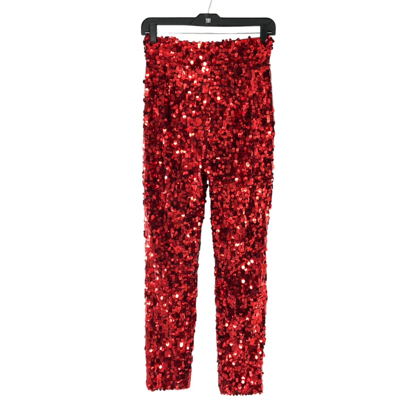 Dolce & Gabbana Red Sequin Pants