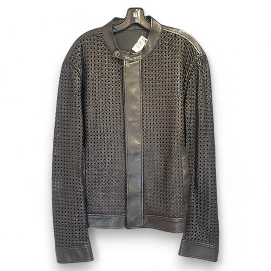 Versace Mesh Leather Jacket Men 54