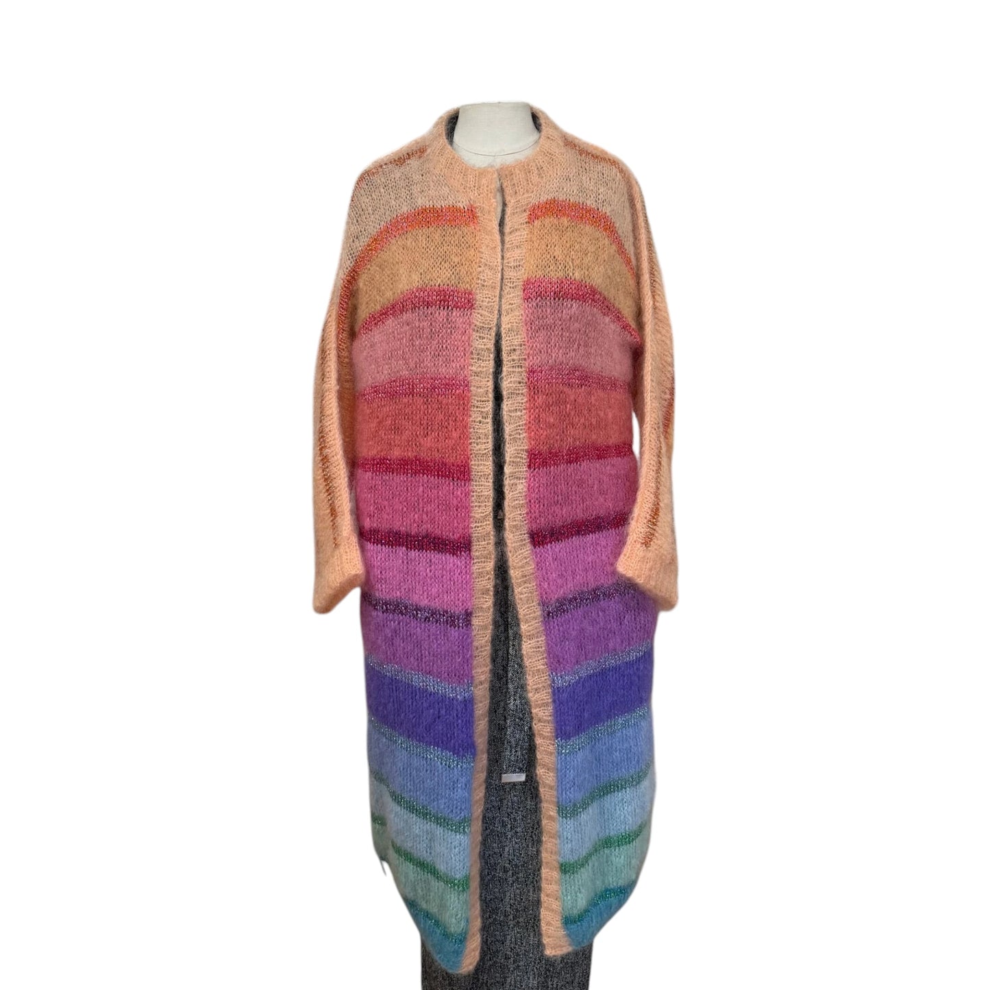 Rose Carmie Coat Stripe