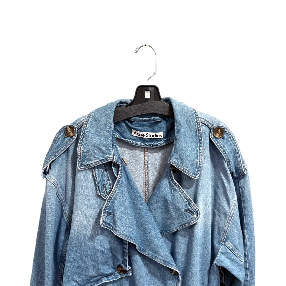 Acne Studios Osika Denim Trench Coat