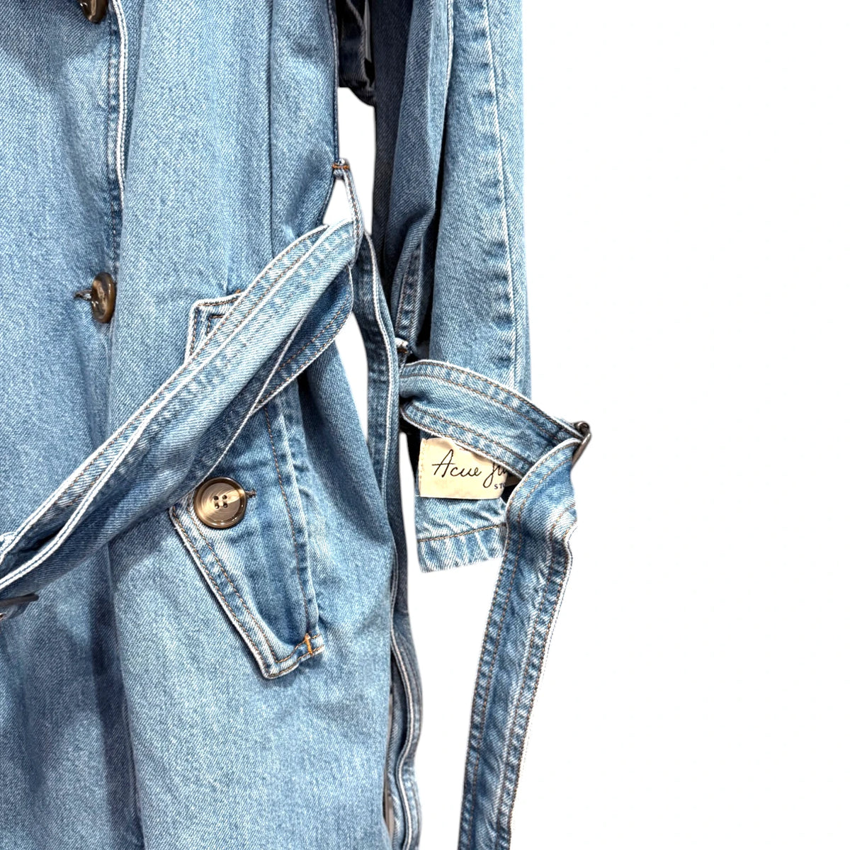 Acne Studios Osika Denim Trench Coat