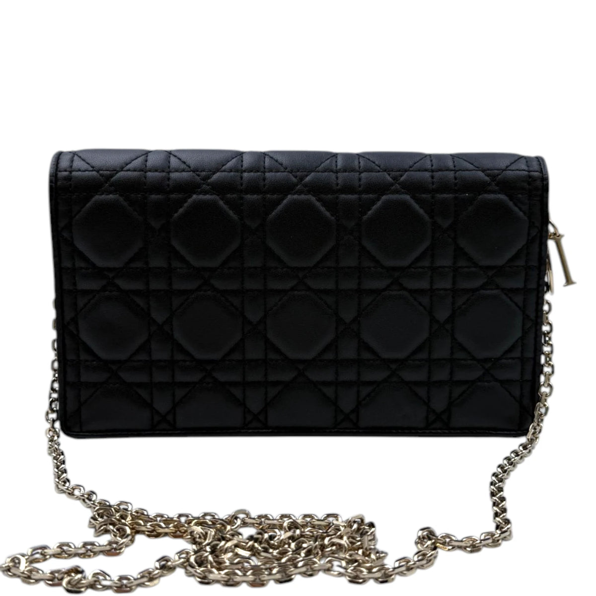 Christian Dior Black Cannage Lady Dior Pouch