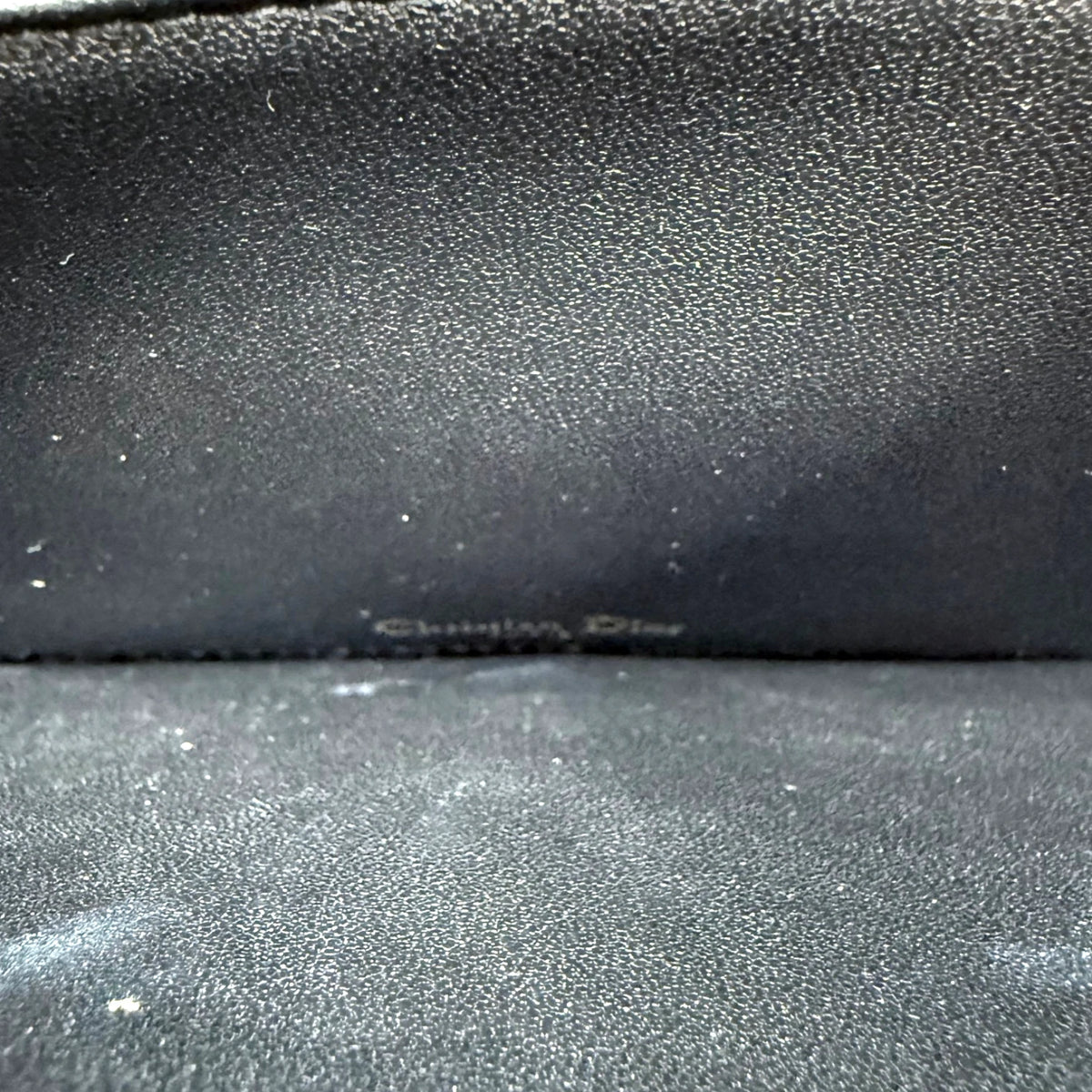 Christian Dior Black Cannage Lady Dior Pouch