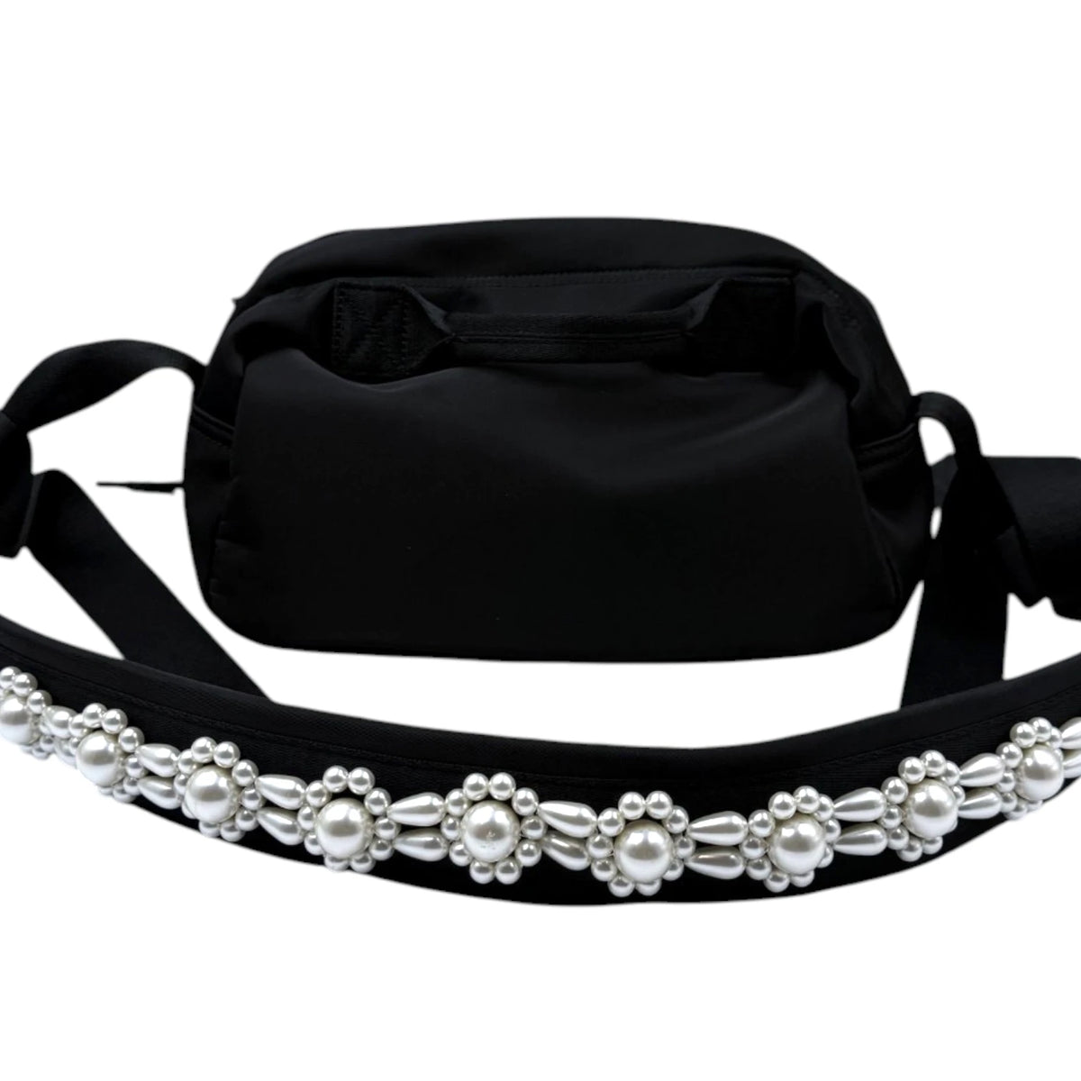 Simone Rocha Black Classic Bow Beaded Crossbody Bag