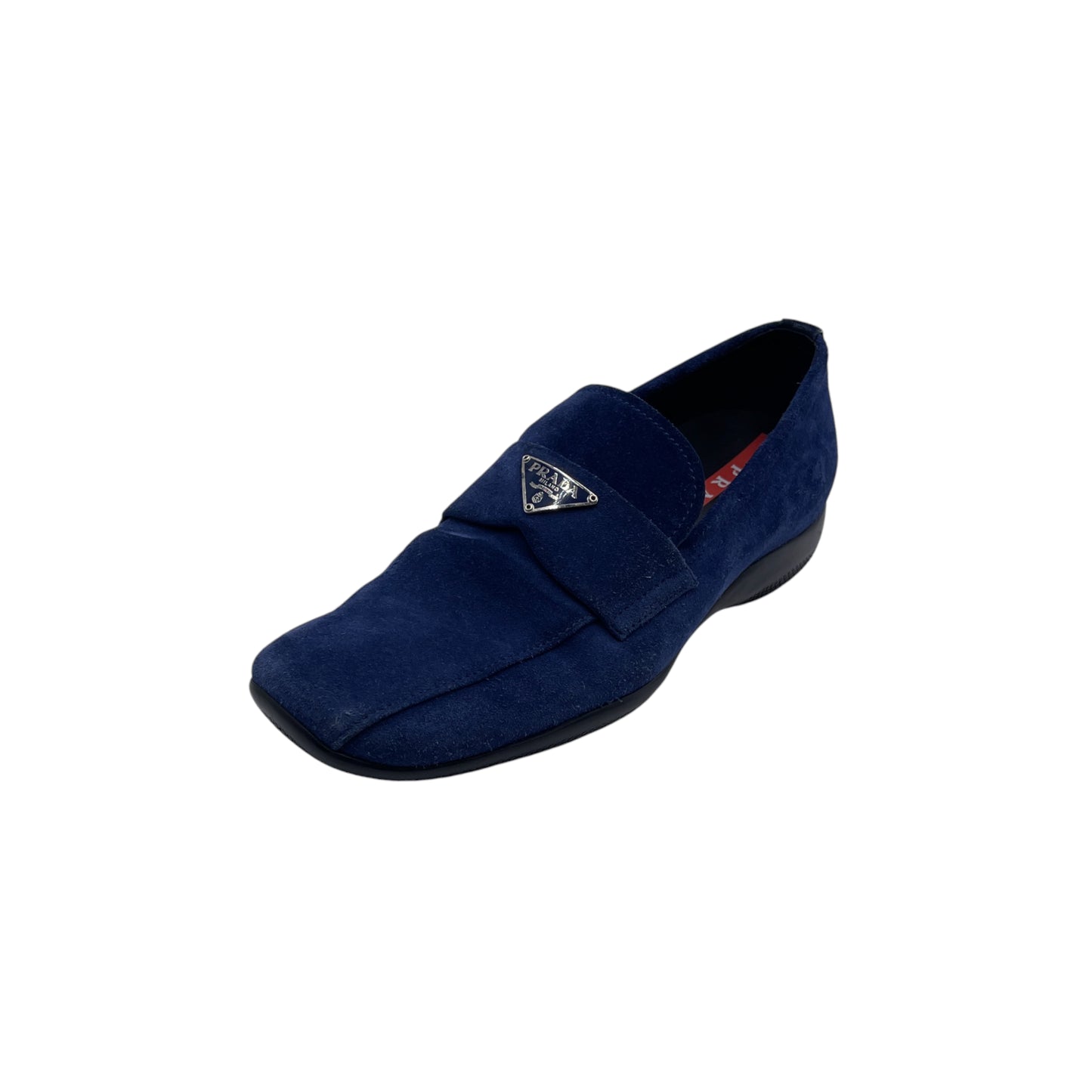Prada Blue Suede Sport Loafer
