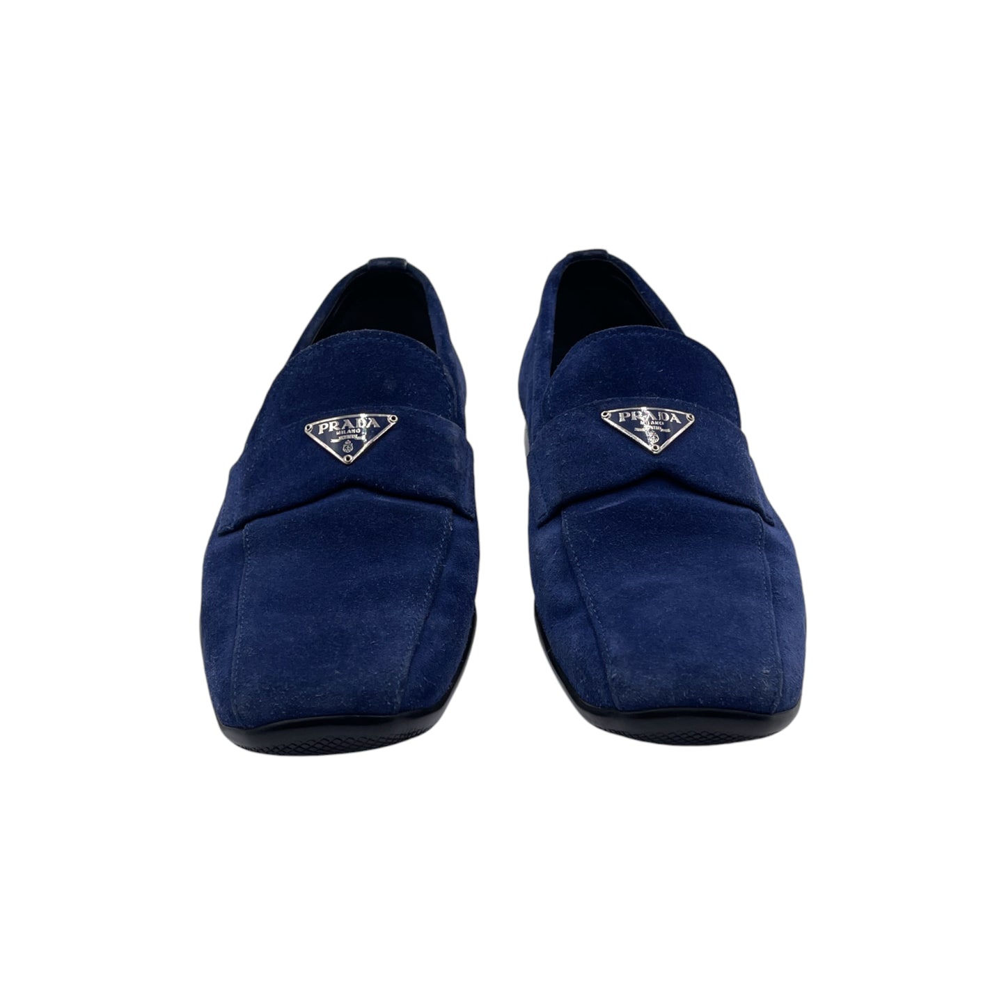 Prada Blue Suede Sport Loafer