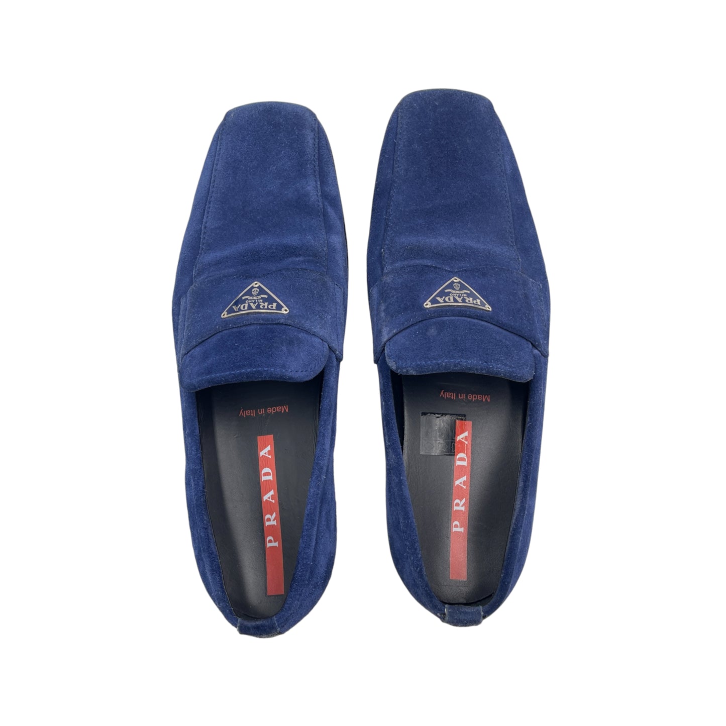 Prada Blue Suede Sport Loafer