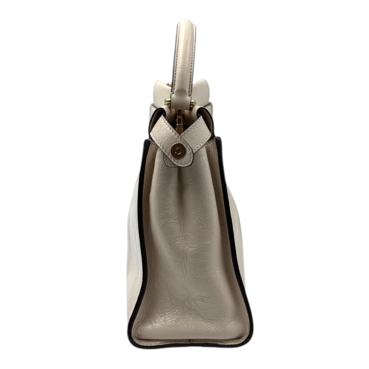 Fendi Peekaboo Crinkle Leather Bag