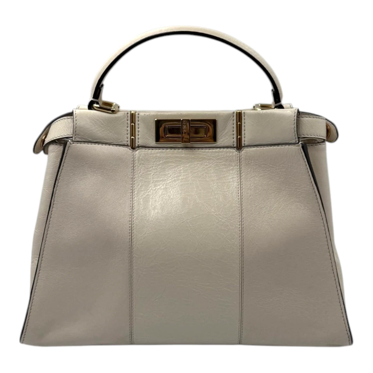 Fendi Peekaboo Crinkle Leather Bag