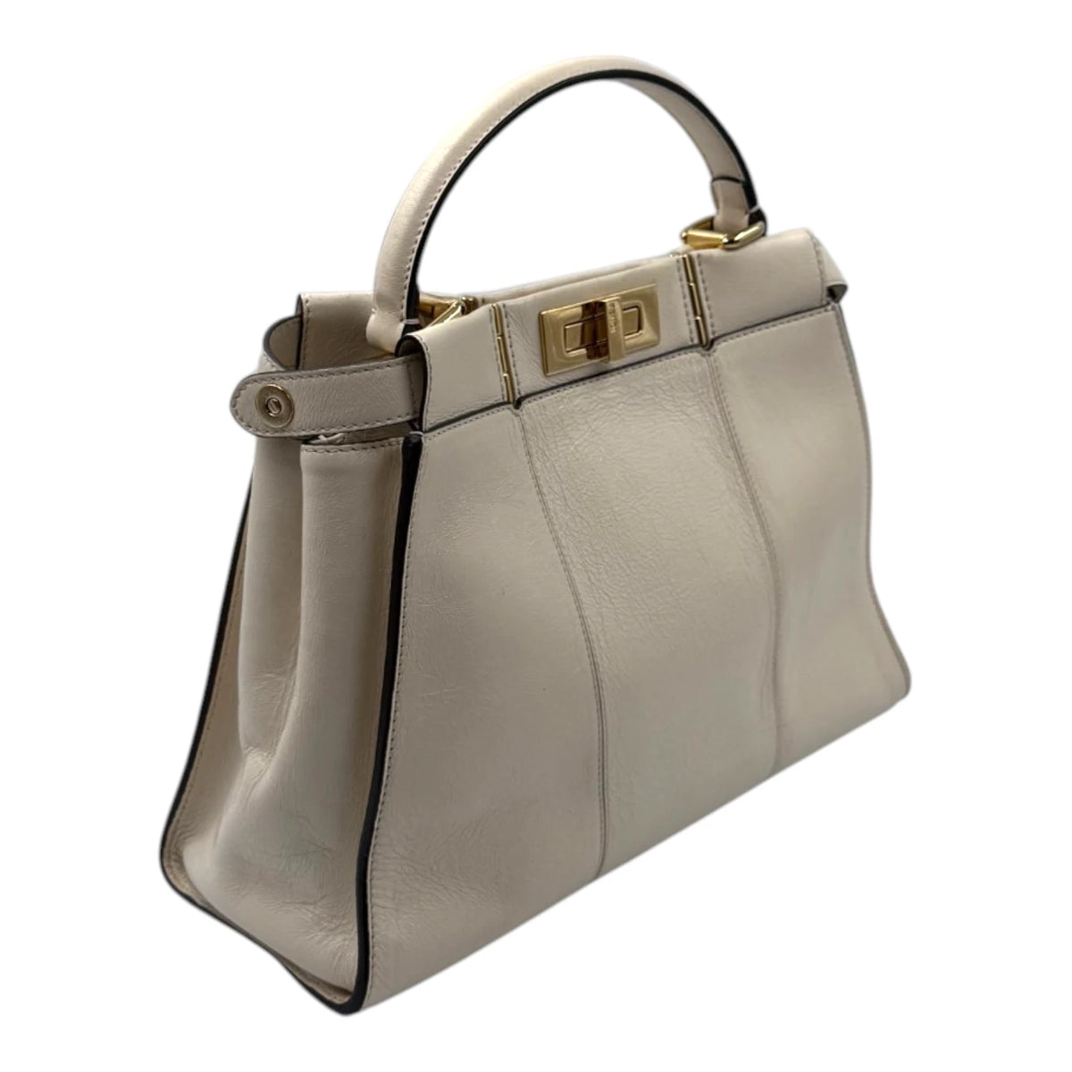 Fendi Peekaboo Crinkle Leather Bag