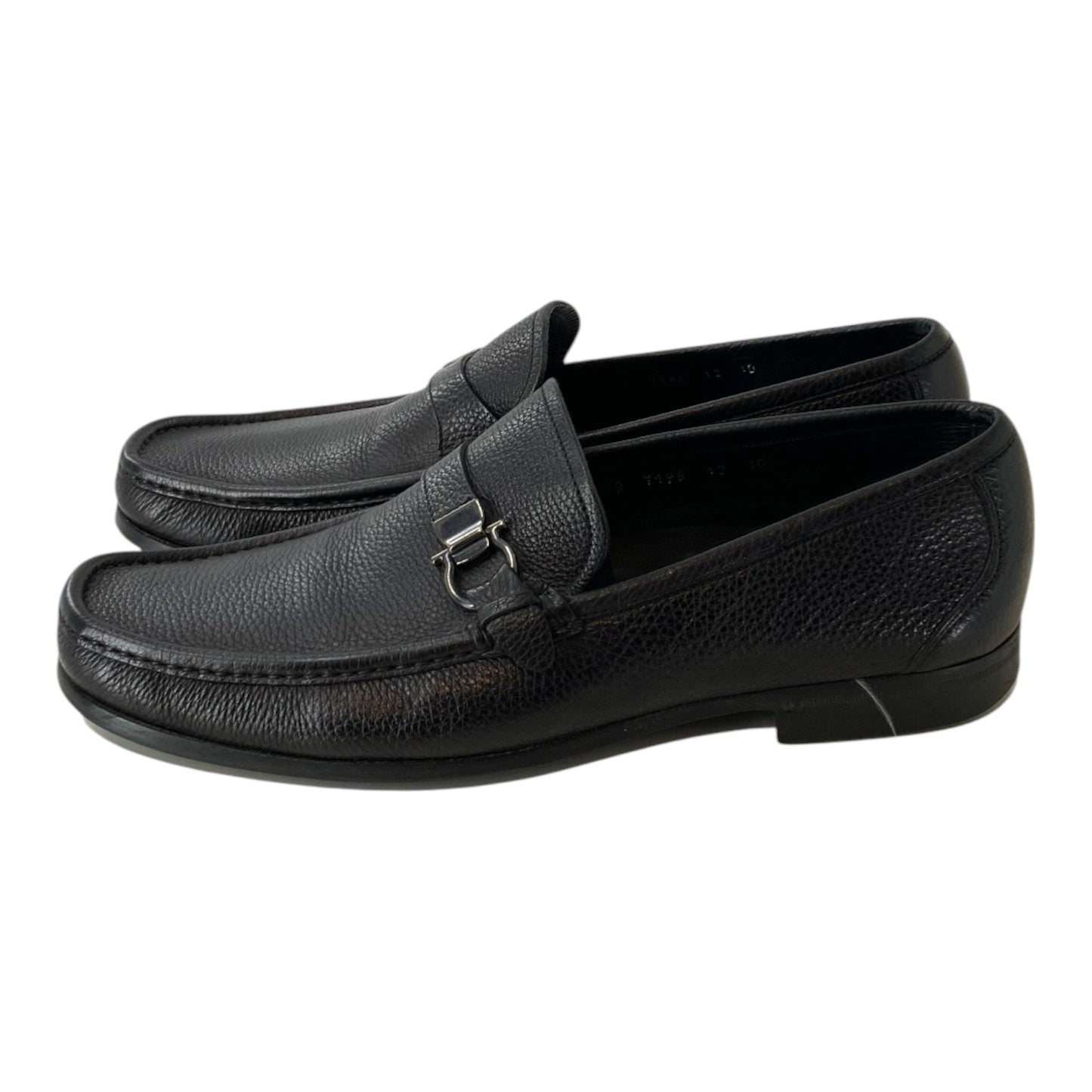 Salvatore Ferragamo Pebbled Leather Gancini Bit Loafer