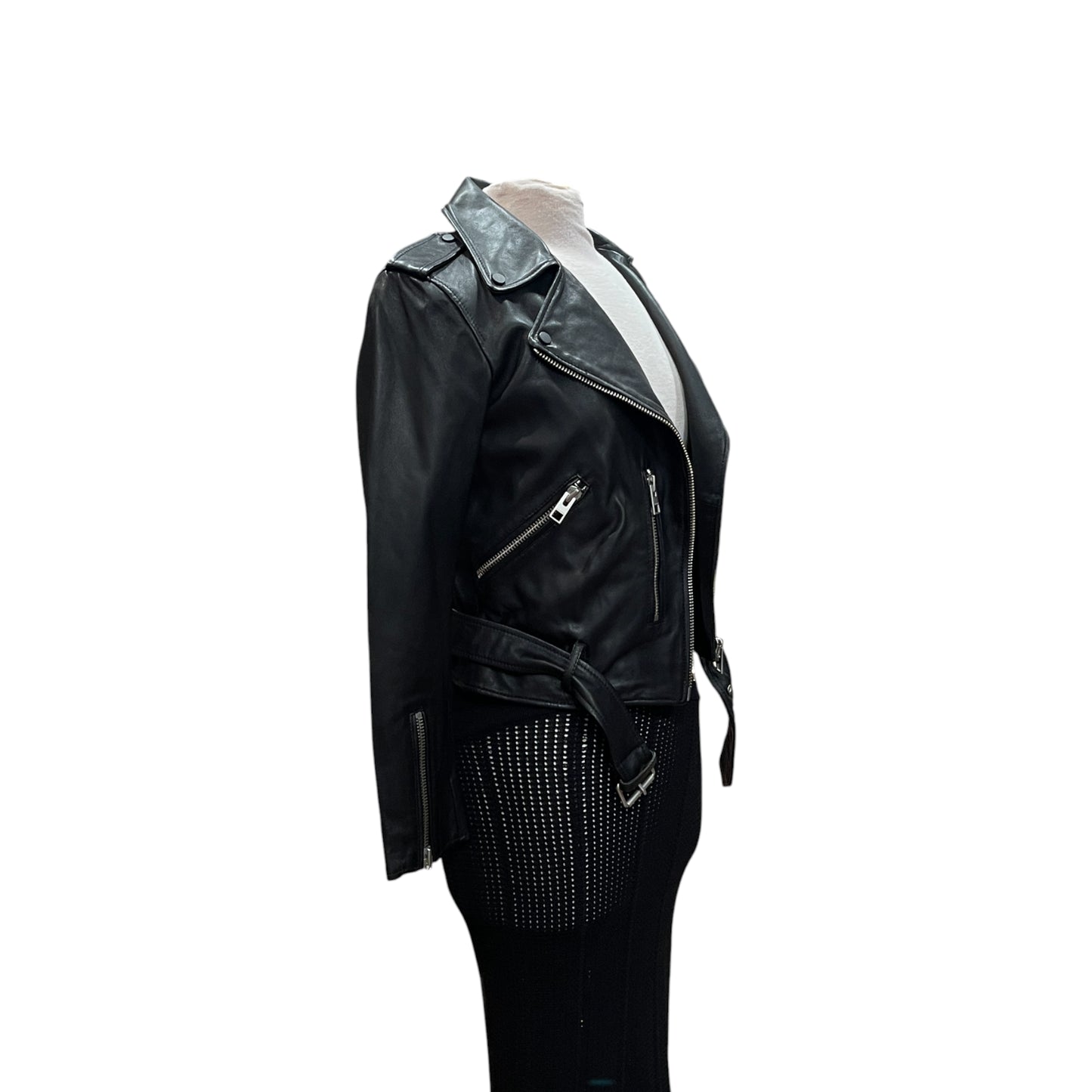 AllSaints Leather Biker Jacket