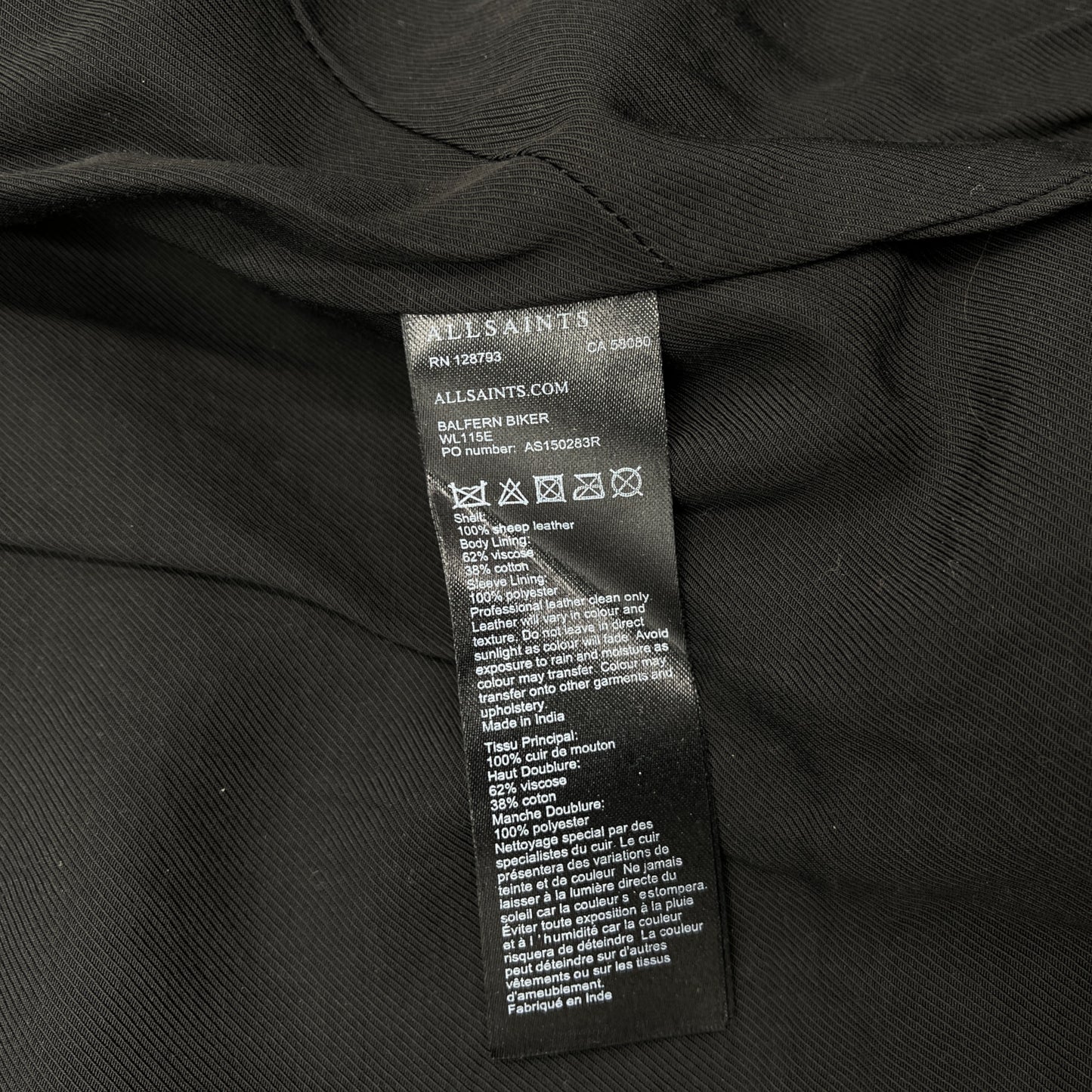 AllSaints Leather Biker Jacket