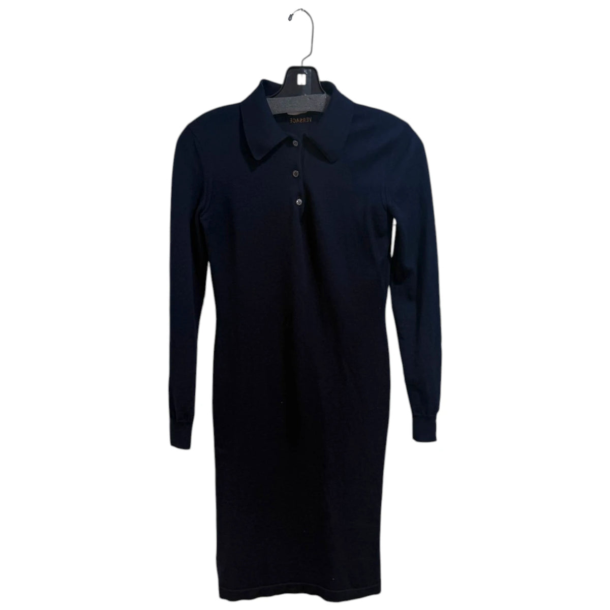 Versace Polo Knit Wool Dress
