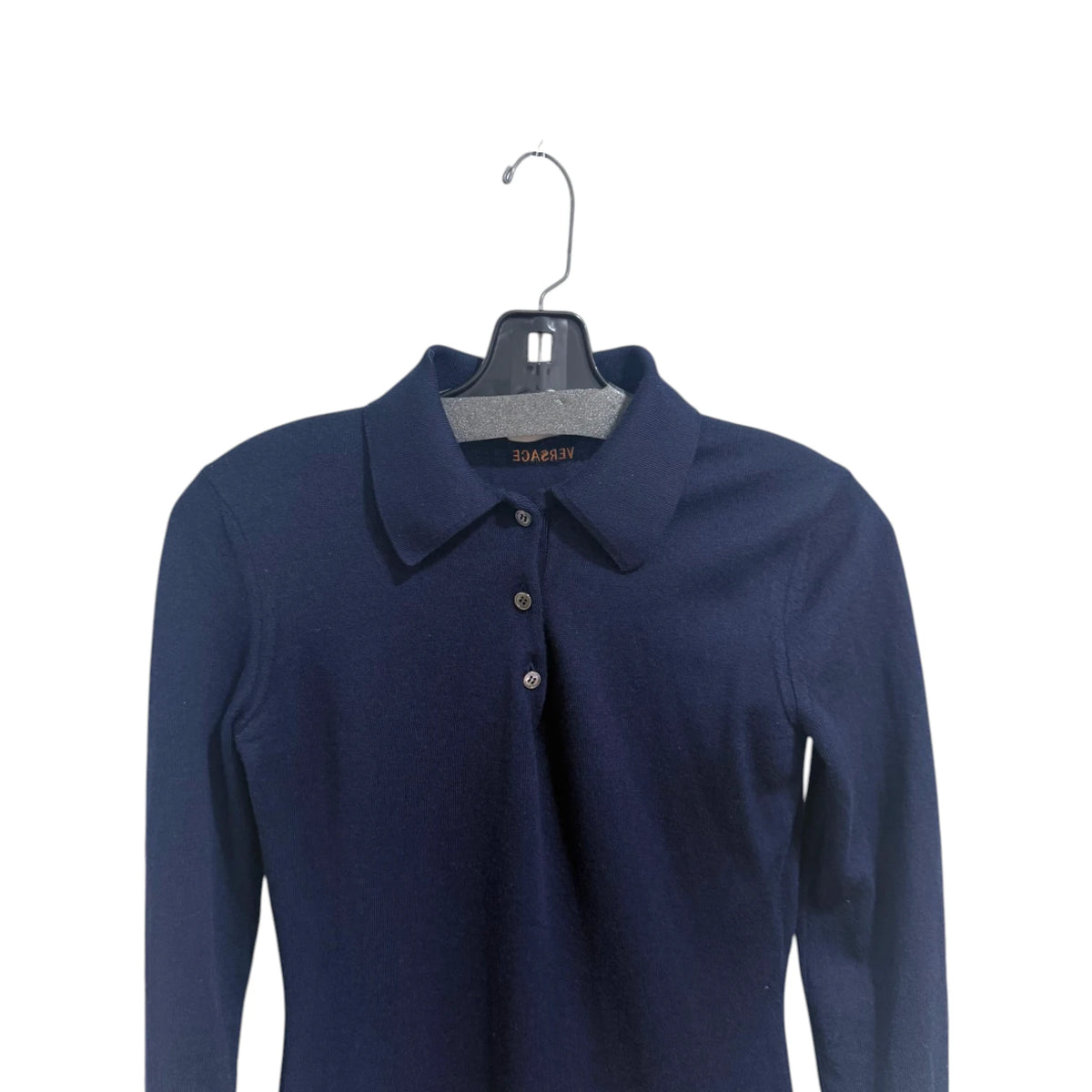 Versace Polo Knit Wool Dress