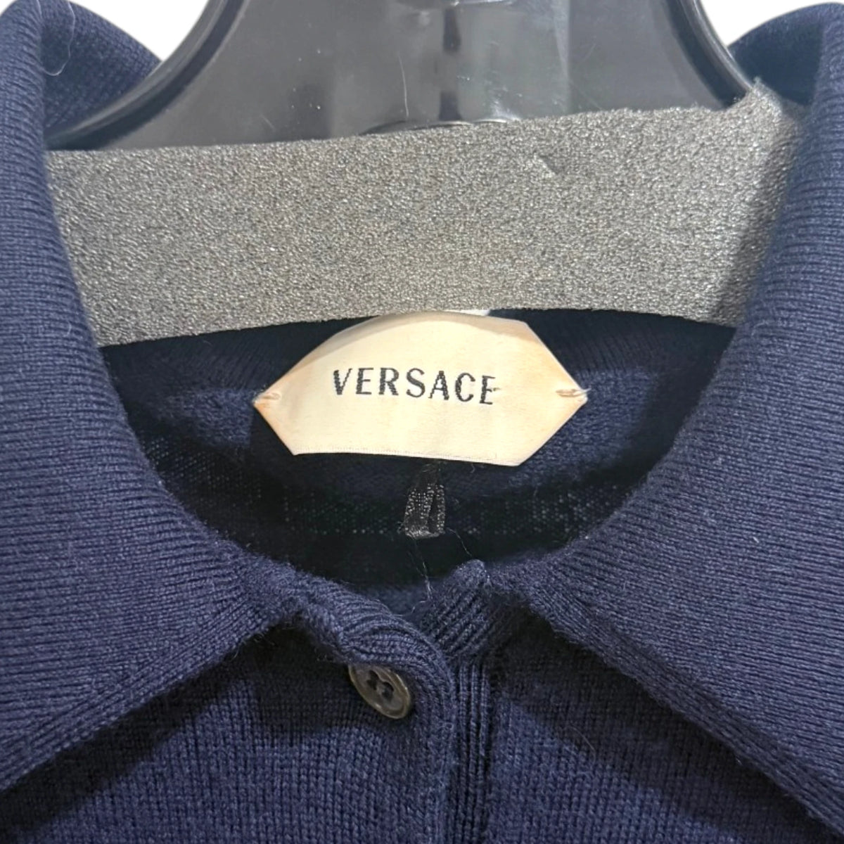 Versace Polo Knit Wool Dress