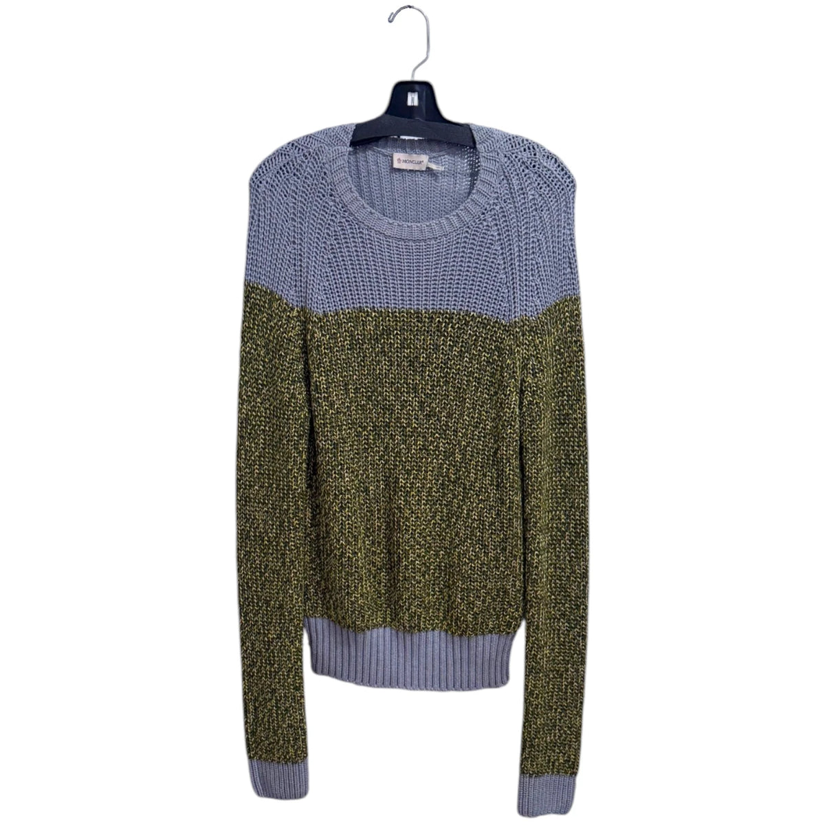 Moncler Tricot Crewneck Colorblock Pattern Sweater