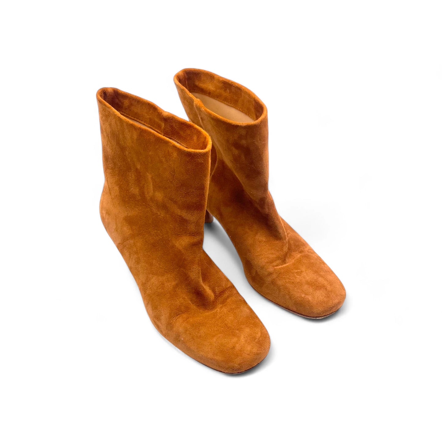 Dear Frances Camel suede Ankle Boots