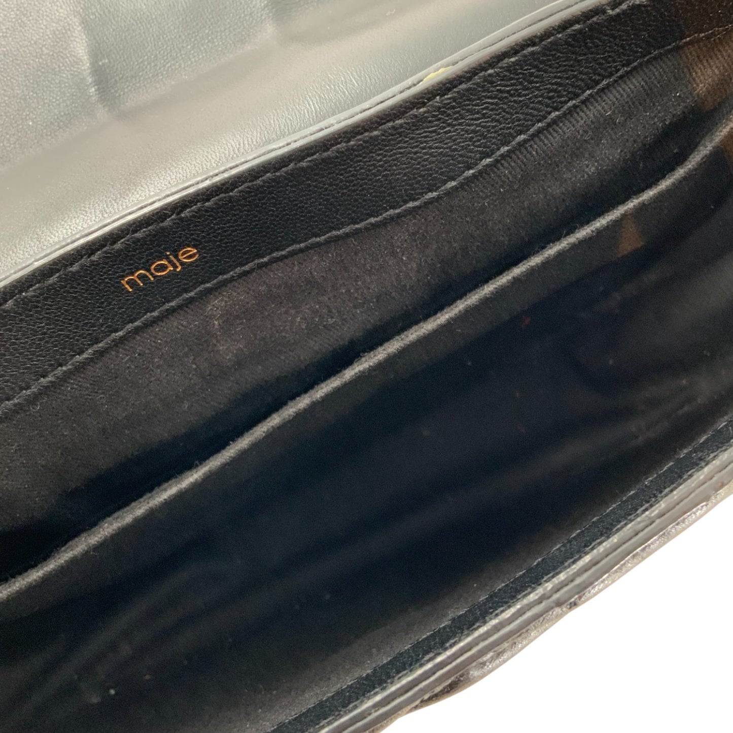 Maje Quilted Leather Bag