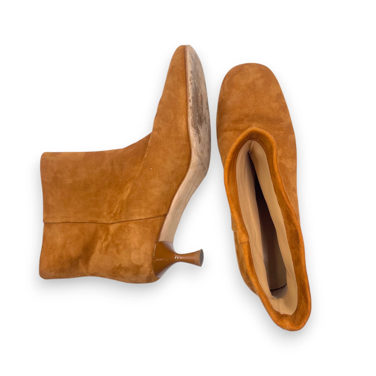 Dear Frances Camel suede Ankle Boots