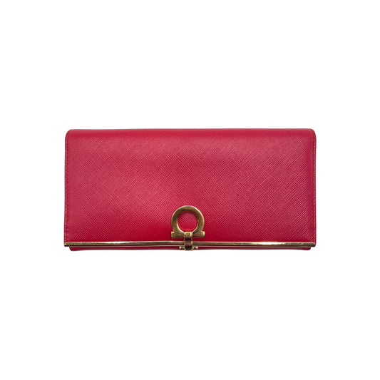 Ferragamo Saffiano Red Wallet