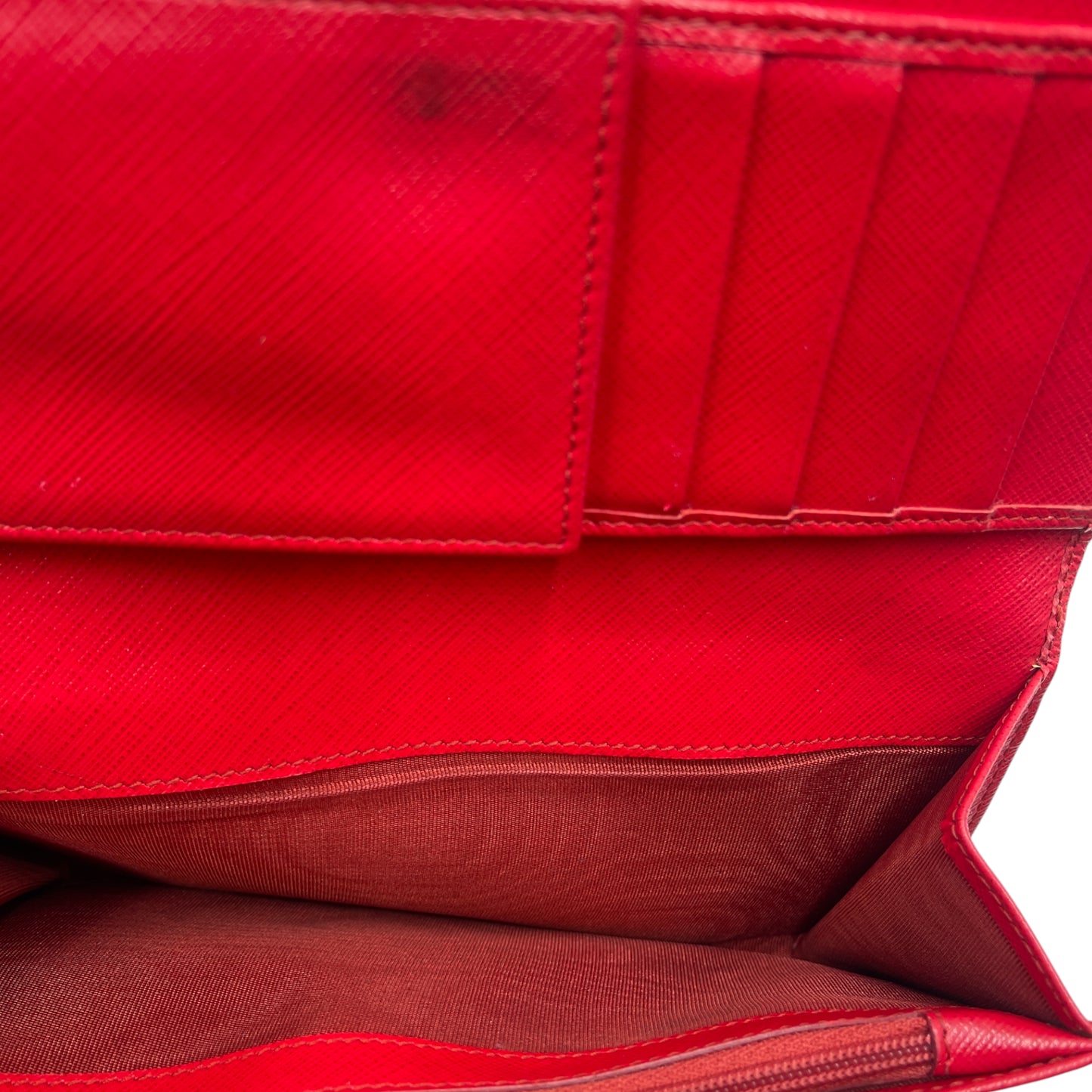 Ferragamo Saffiano Red Wallet