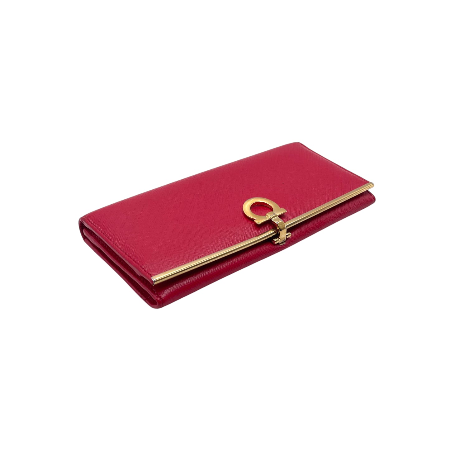 Ferragamo Saffiano Red Wallet
