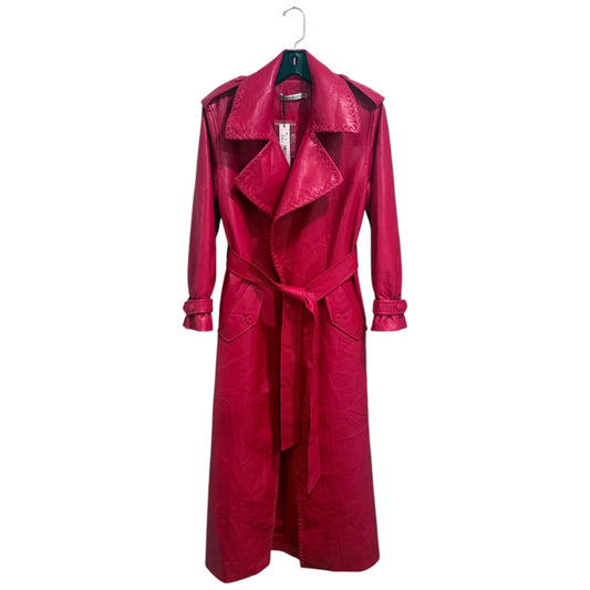 Alice + Olivia Nevada Faux Leather Trench Coat