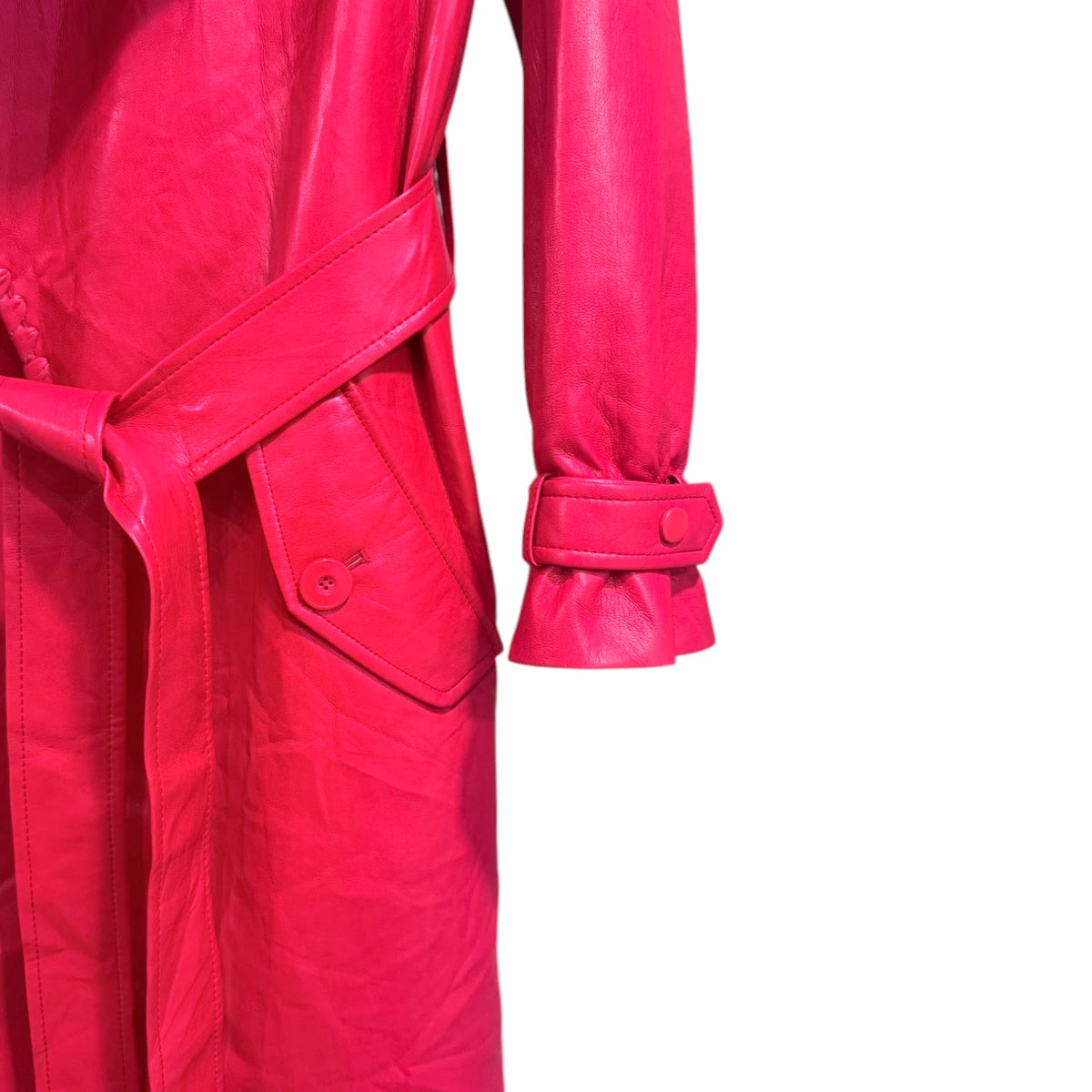 Alice + Olivia Nevada Faux Leather Trench Coat