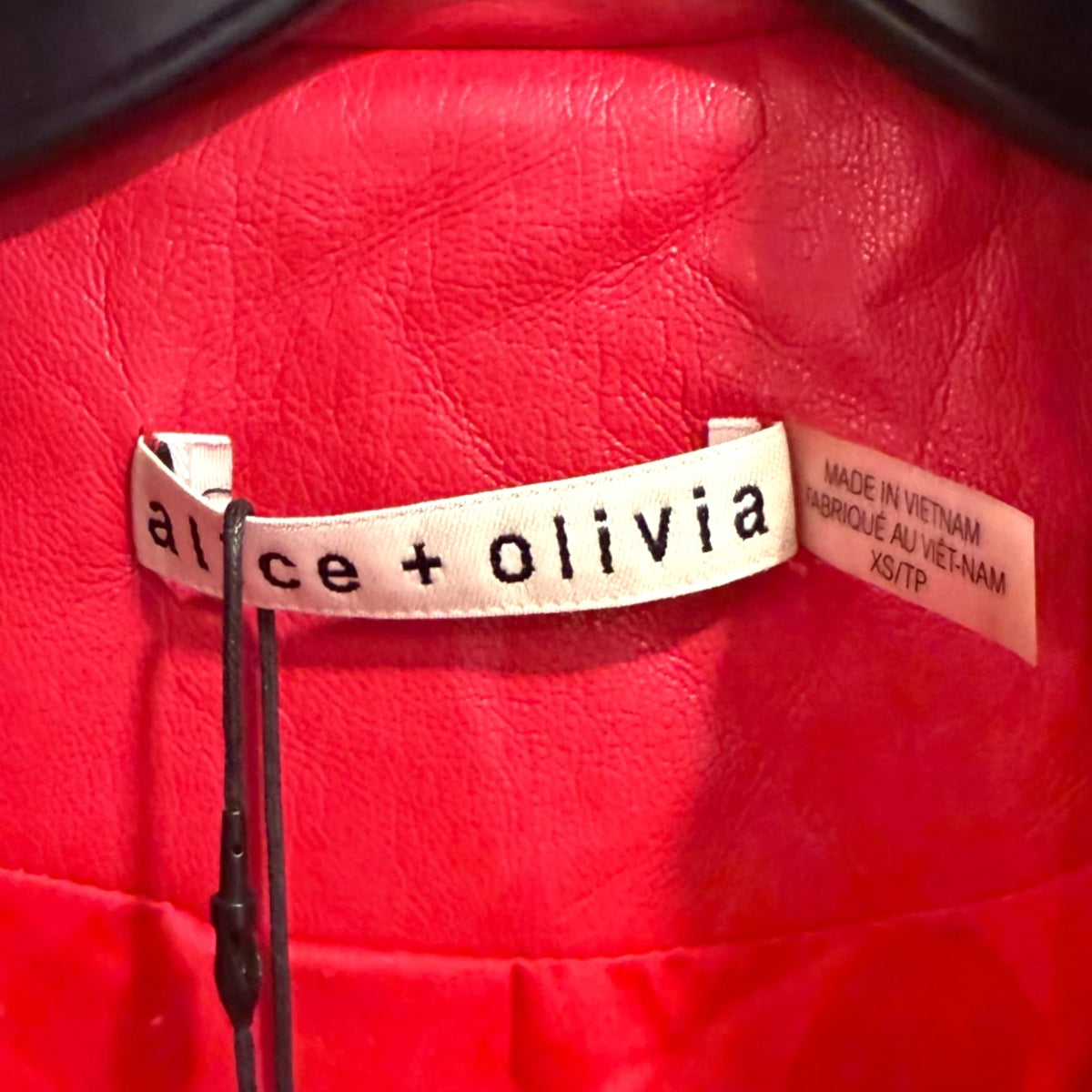 Alice + Olivia Nevada Faux Leather Trench Coat