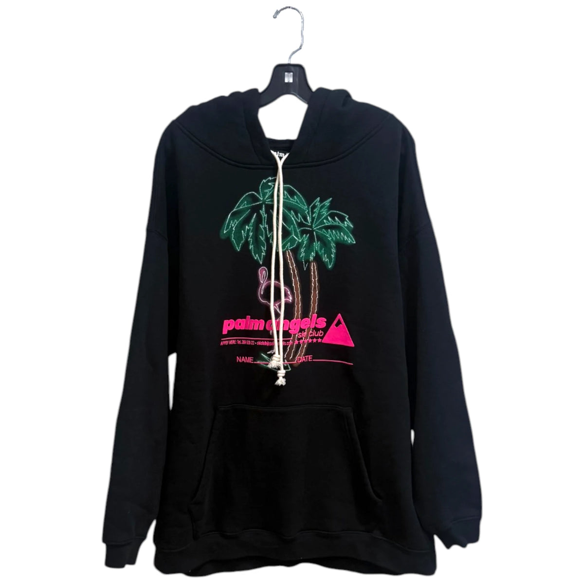 Palm Angel Neon Palm Tree Flamingo Hoodie