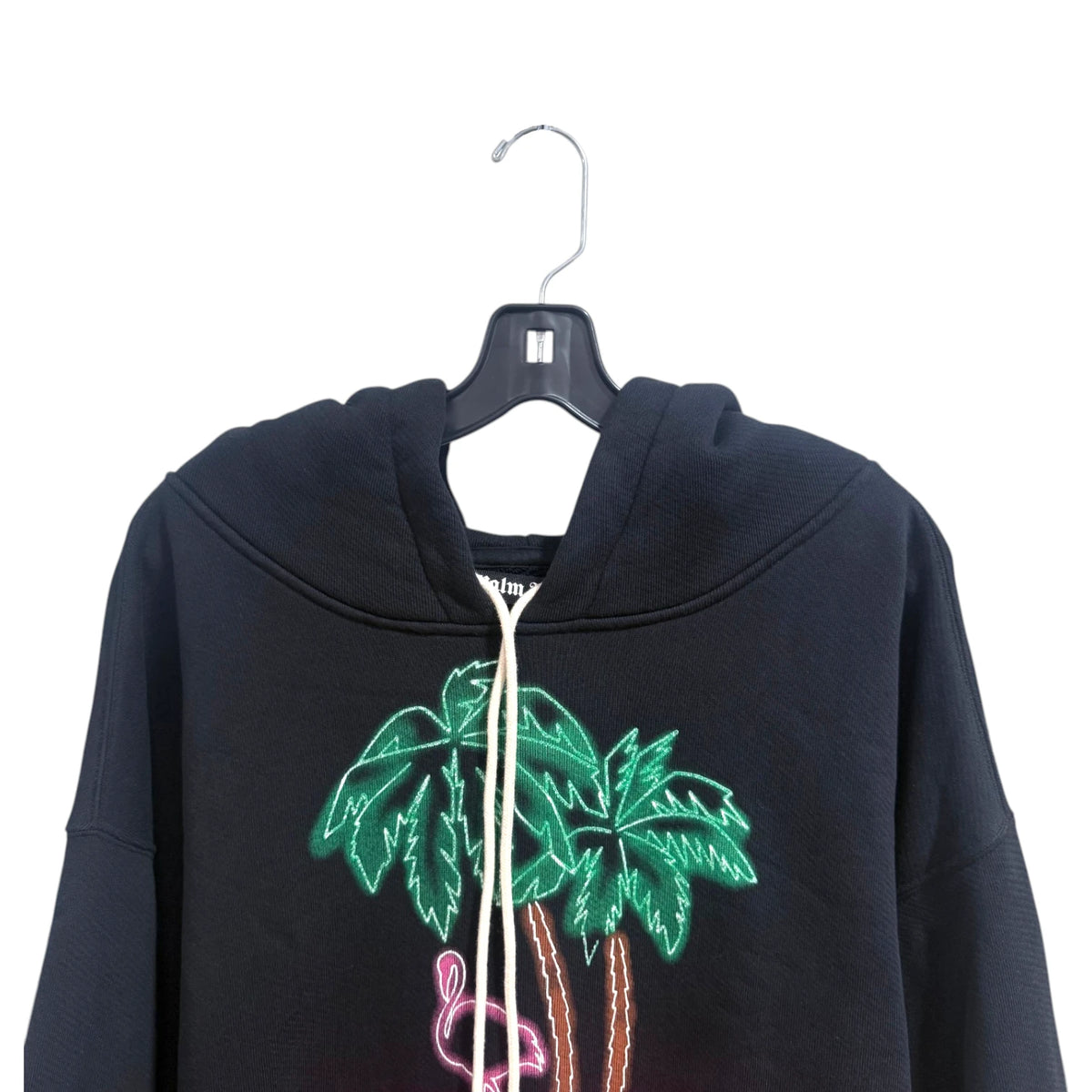 Palm Angel Neon Palm Tree Flamingo Hoodie