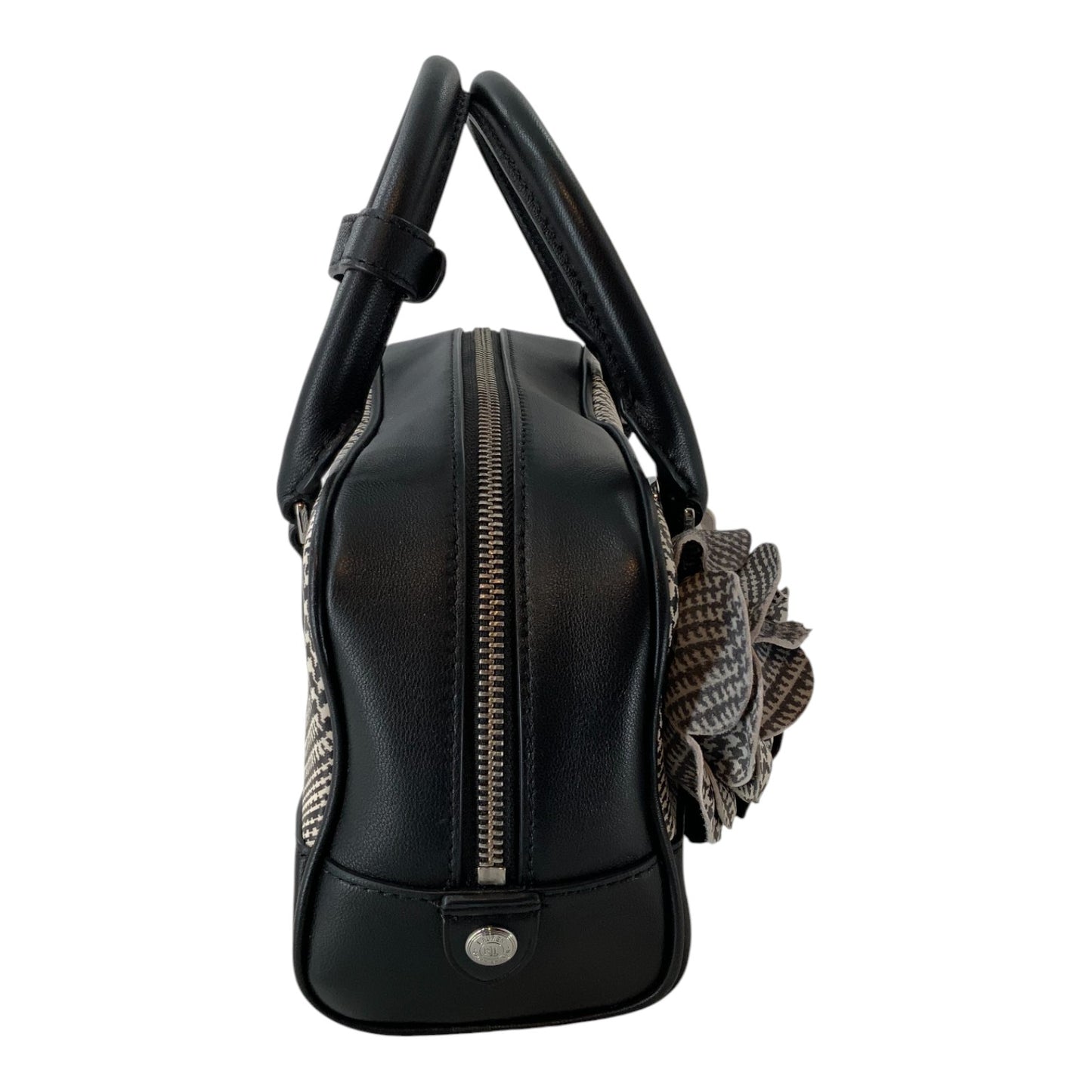 Lauren Ralph Lauren Glen Plaid Leather Small Emerie Satchel