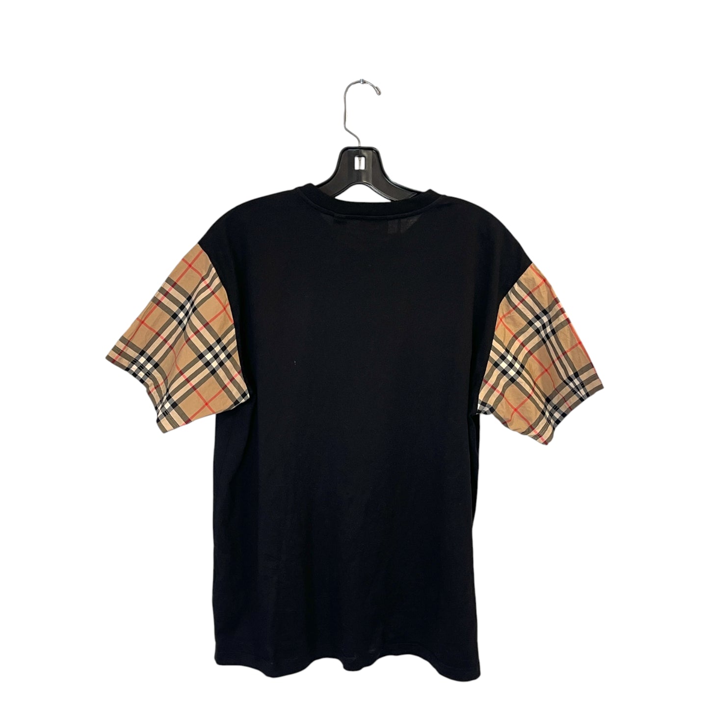 Burberry Check Sleeve Cotton T-Shirt
