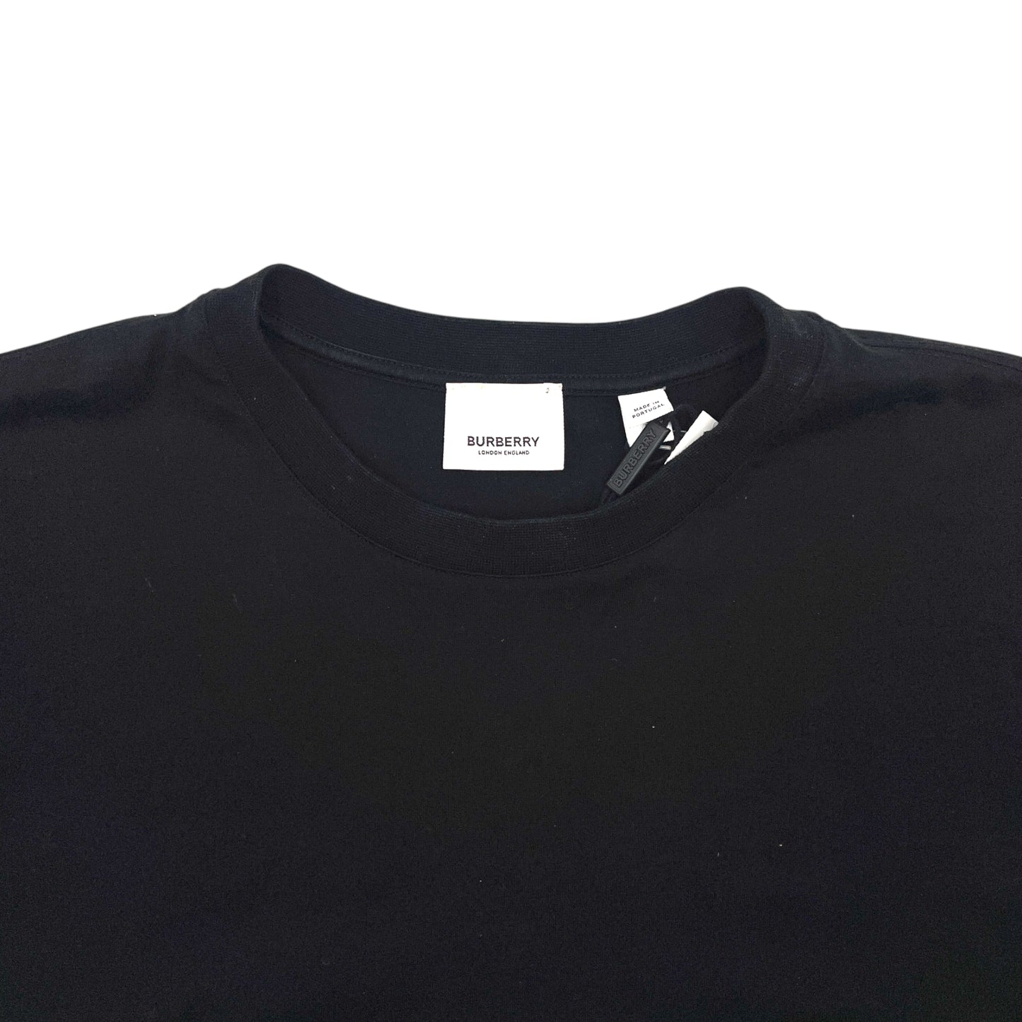 Burberry Check Sleeve Cotton T-Shirt