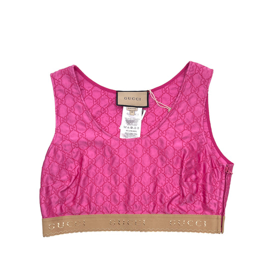 Gucci GG Embroidered Silk Top