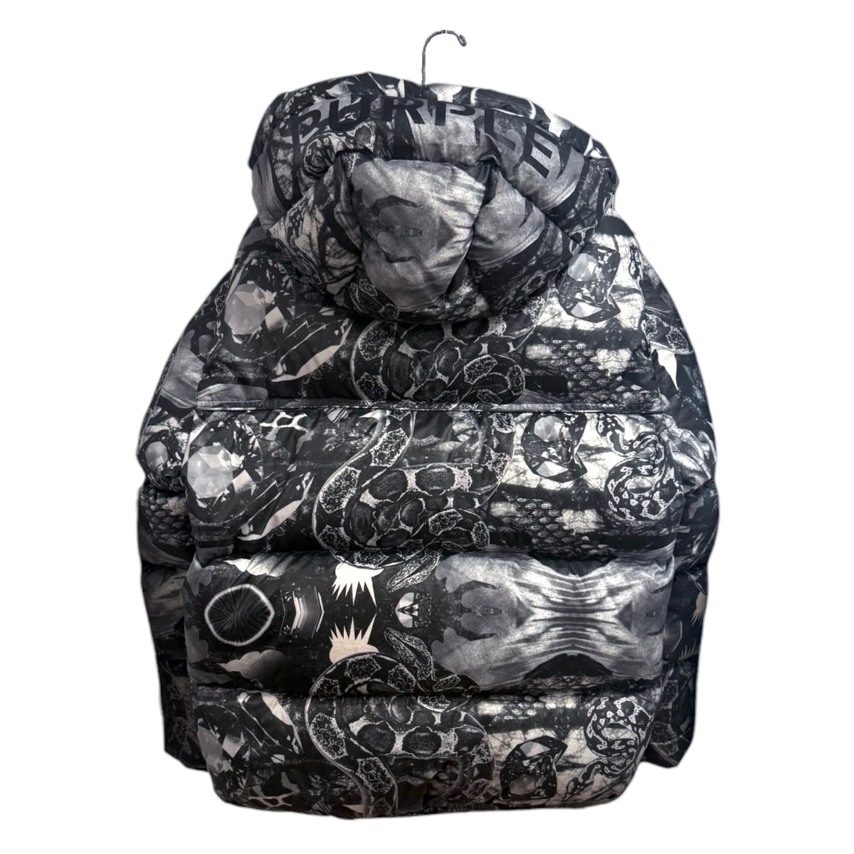 Purple Brand Graphic-Print Puffer Jacket