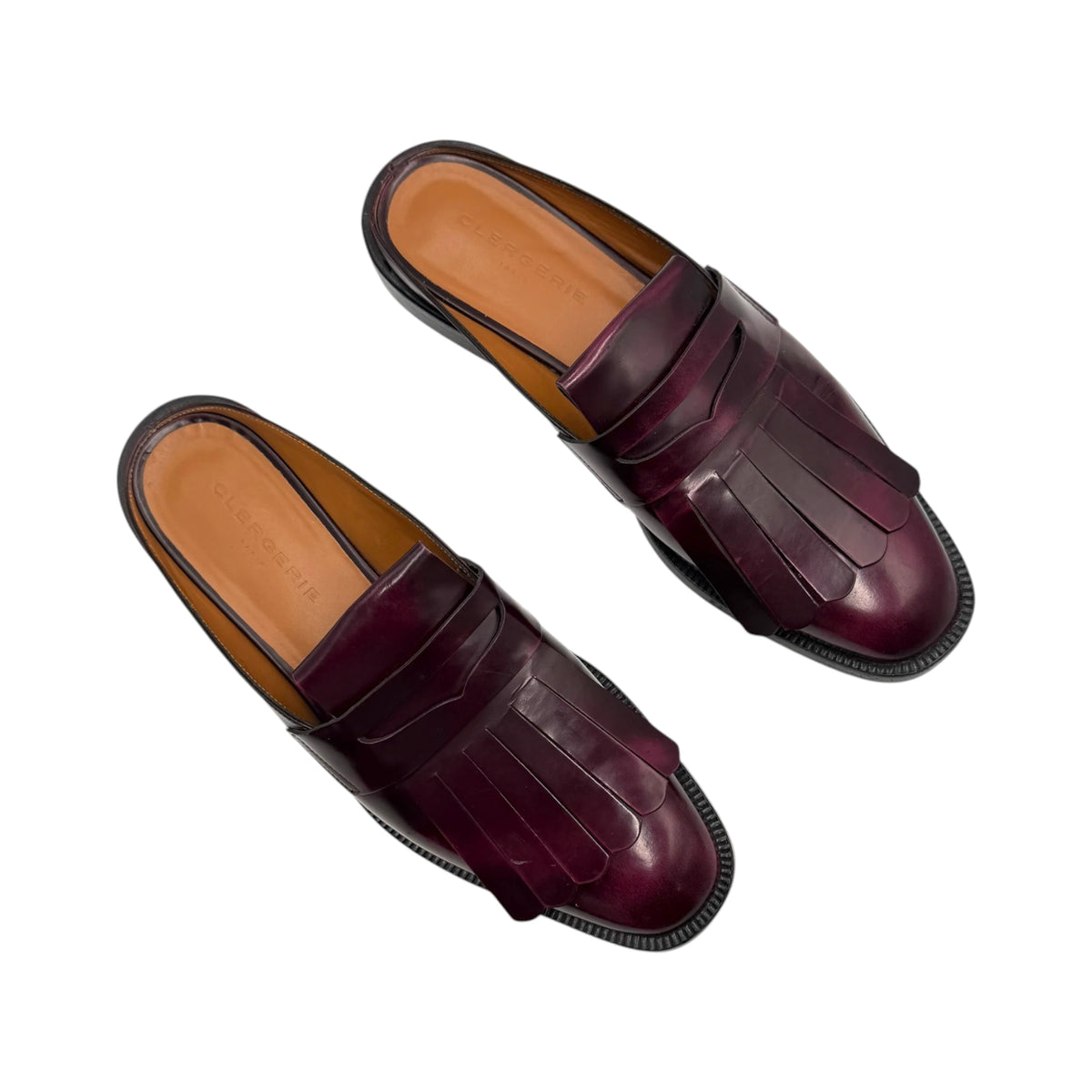 Clergerie Yumi Fringed Loafer Mules