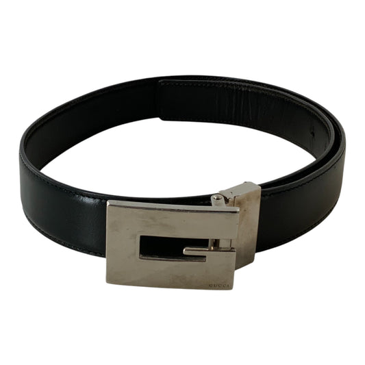 Gucci Black Leather Belt
