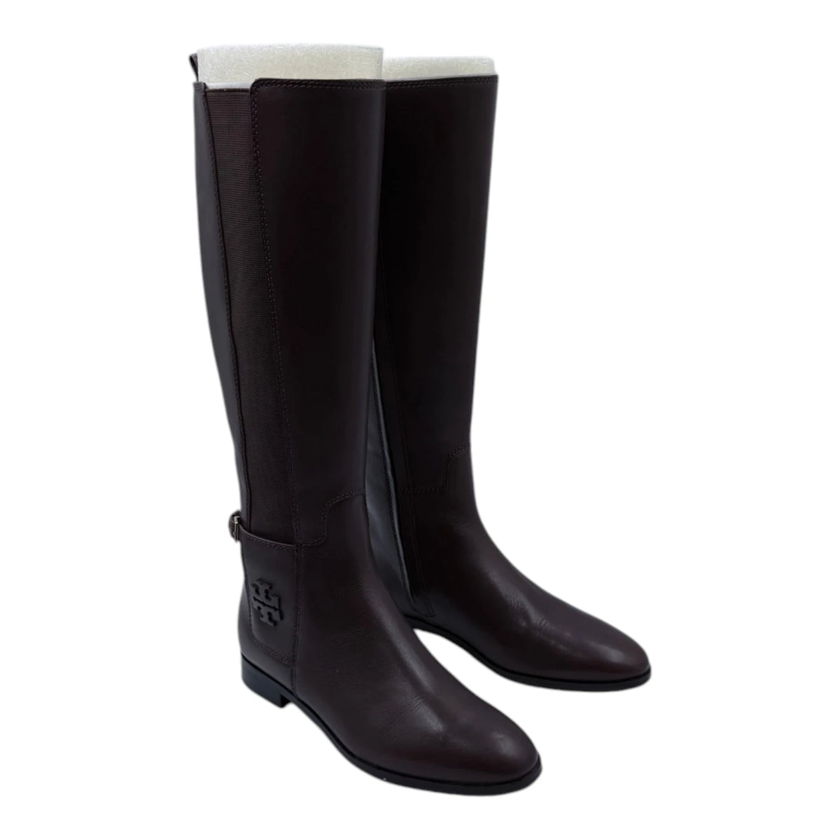 Tory Burch Wyatt 2 Brown Leather Riding Boots