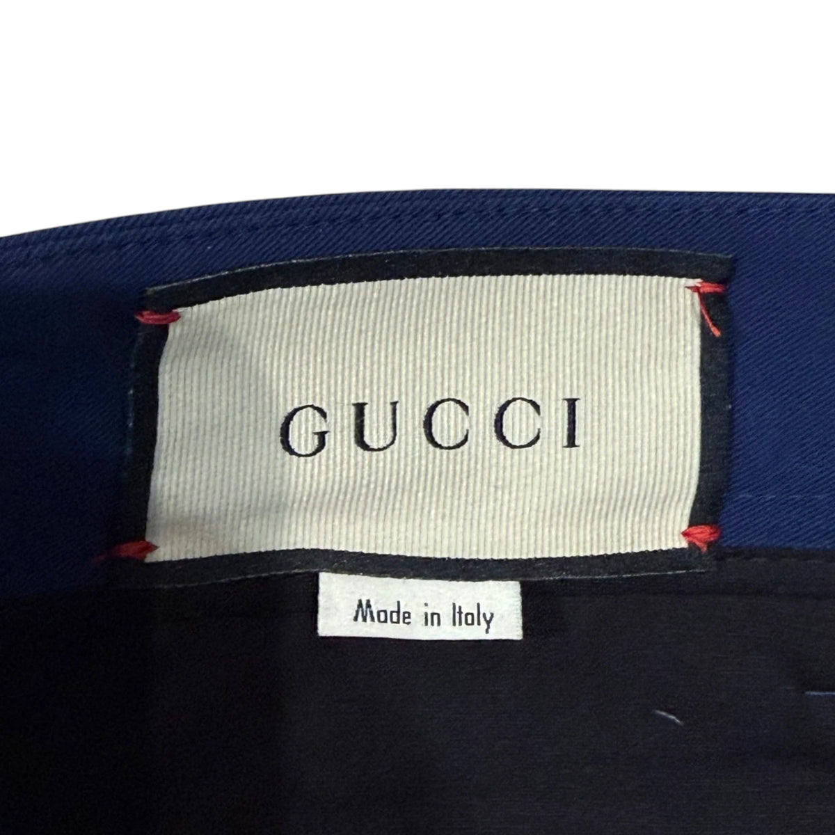 Gucci Gabardine Striped Web Riding Trousers