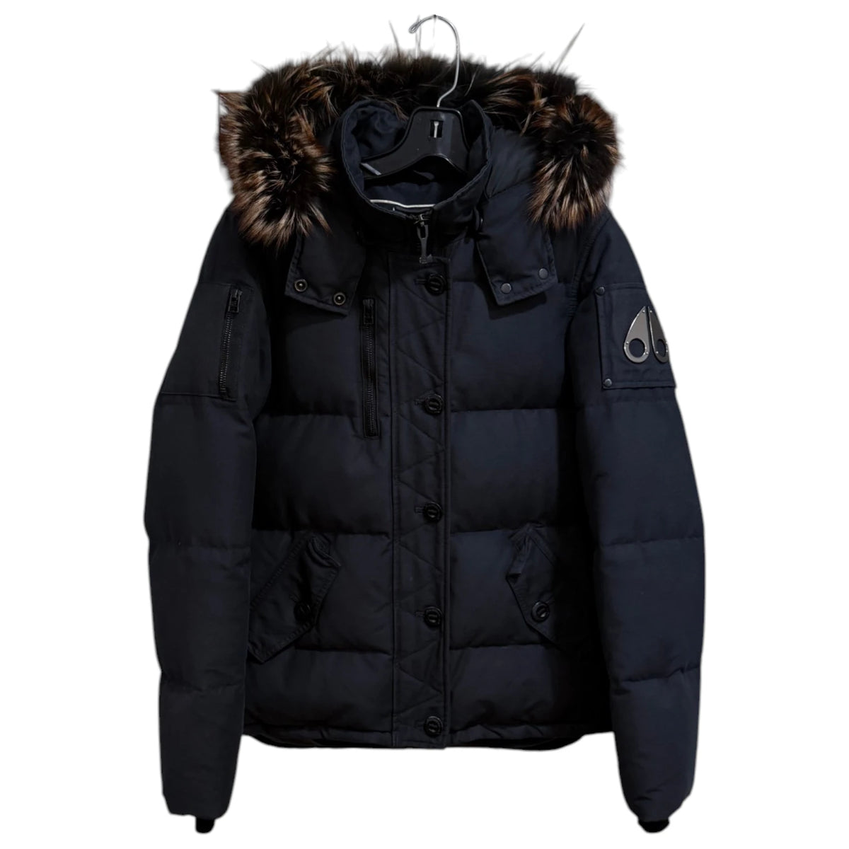 Moose Knuckles Down Fur Trimmed Parka Coat