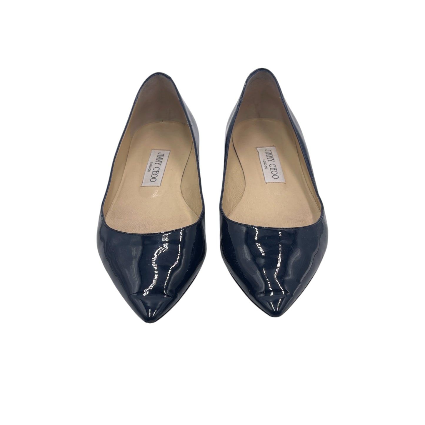 Jimmy Choo Alina Blue Patent Flat