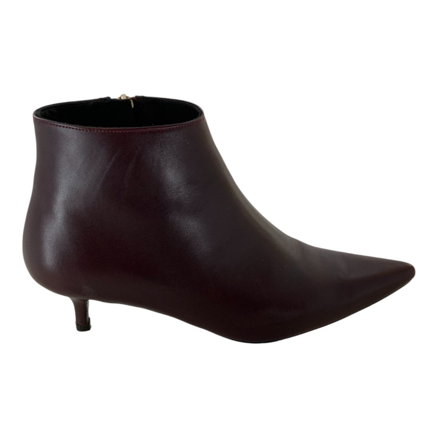 Anine Bing Burgundy Kitten Heel Boots