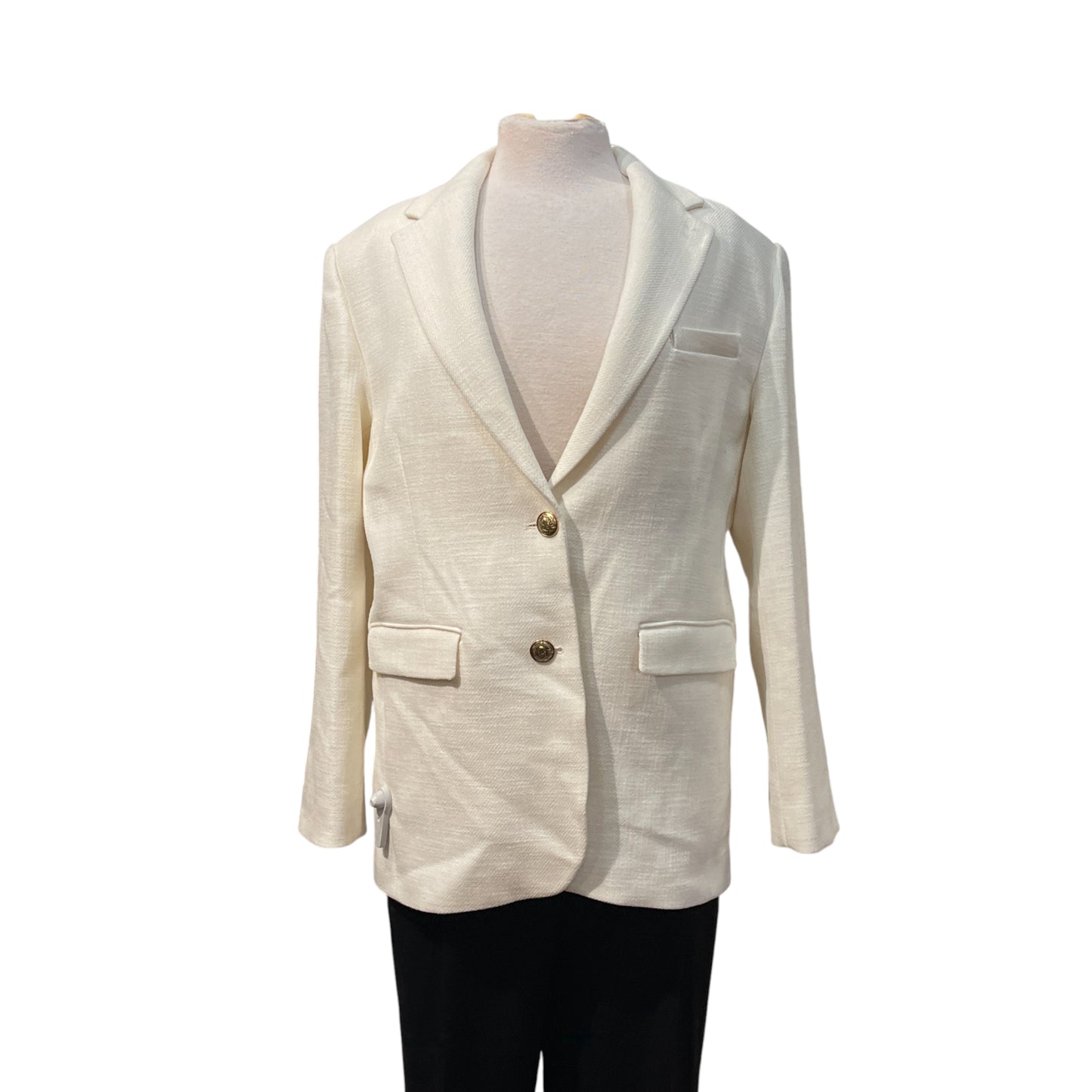 The Kooples Ivory Wool Blazer